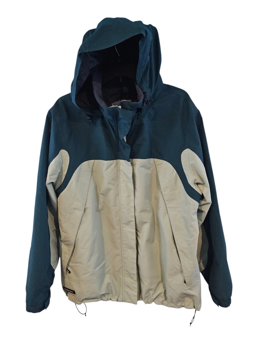 Lands' End Size XL 18 20 Teal Green Jacket